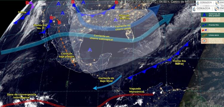 Prevalecerá buen clima en la ultima noche del año