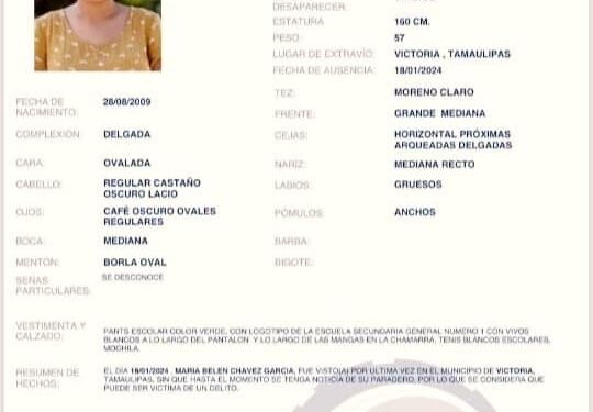 Hallan sanas y salvas a tres alumnas desaparecidas de la Secundaria Uno de Victoria