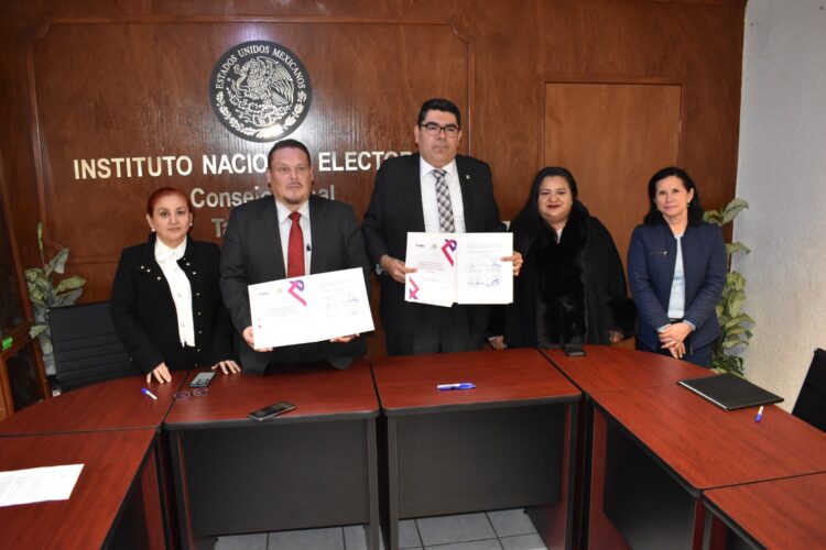 Firman plan de trabajo INE-IETAM para elección concurrente en Tamaulipas 