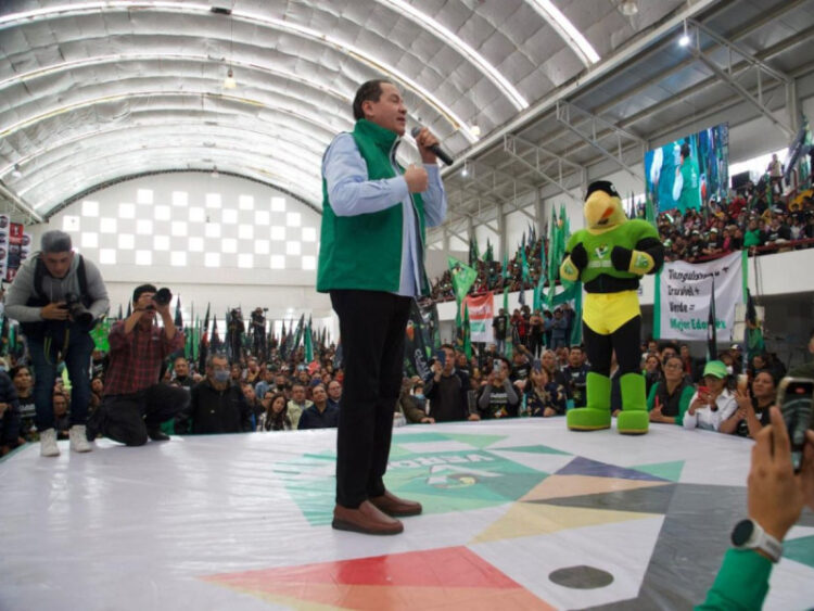 Celebra Partido Verde incorporación de Eruviel Ávila a sus filas