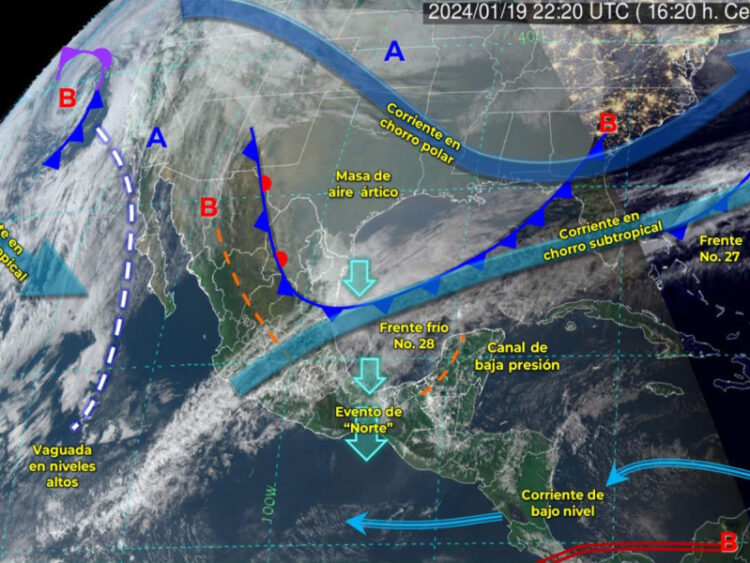 Se prevén nevadas y hasta -10 °C en tres estados del norte por frente frío 28