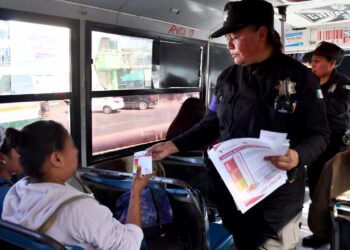 Con Operativo “Ruta Segura” Guardia Estatal de Género previene violencia en transporte público