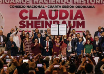 Claudia Sheinbaum tomó protesta como candidata a la Presidencia por Morrena-PT-PVEM