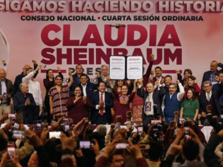 Claudia Sheinbaum tomó protesta como candidata a la Presidencia por Morrena-PT-PVEM