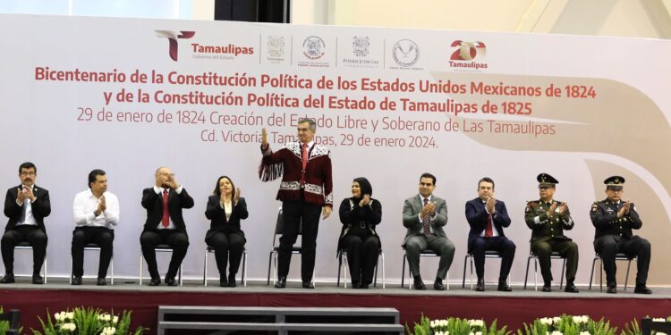 Preside gobernador Américo Villarreal conmemoración del Bicentenario de Tamaulipas