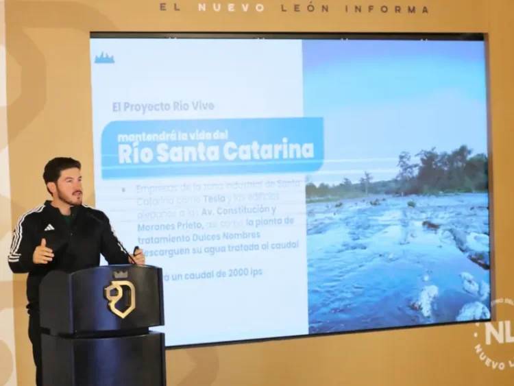 Samuel García “revivirá” el Río Santa Catarina de Monterrey con agua tratada