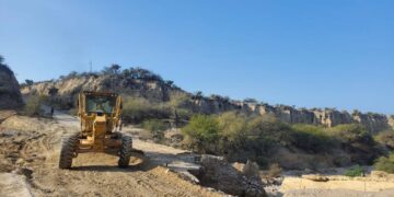 En el Altiplano tamaulipeco, construcción de vado por la SOP conectará zonas ejidales