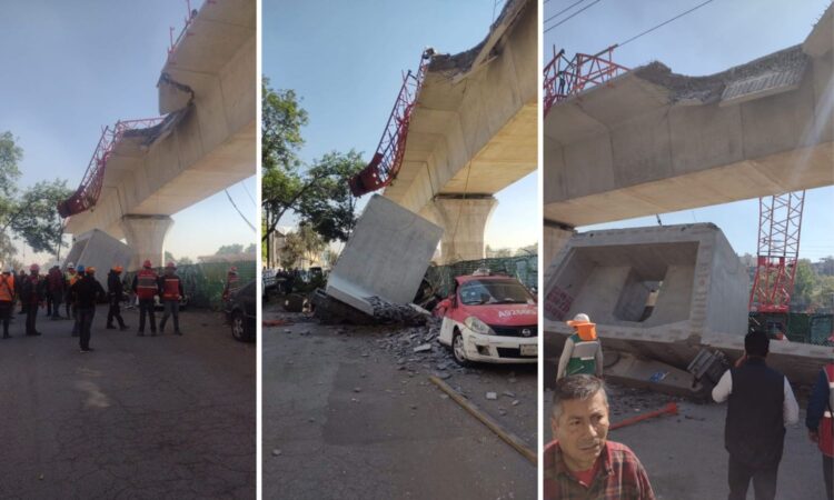 Tren interurbano México-Toluca: Colapsa estructura en estación Observatorio