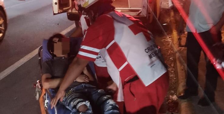 Taxi embista a joven motociclista en Bulevar “Praxedis Balboa”