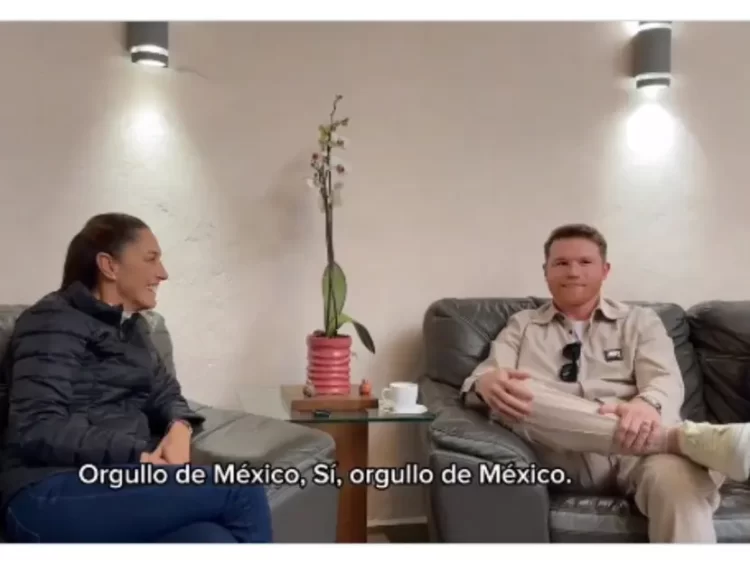 Claudia Sheinbaum se reúne con el boxeador ‘Canelo’ Álvarez