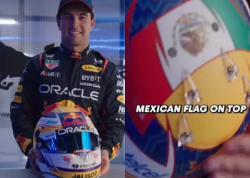 ‘Checo’ Pérez presenta su nuevo casco