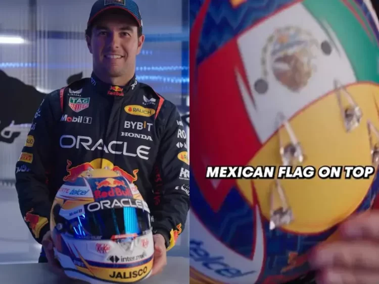‘Checo’ Pérez presenta su nuevo casco