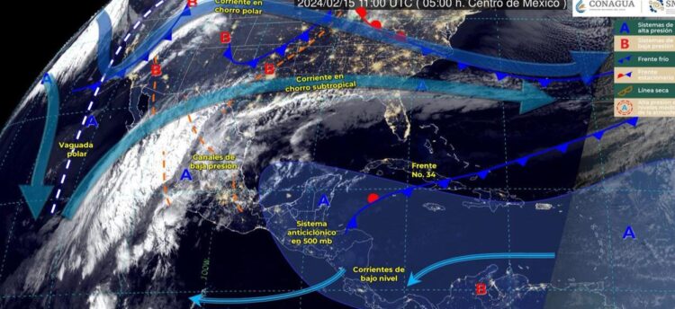 Prevén lluvias en Tamaulipas con la entrada del Frente Frío 35