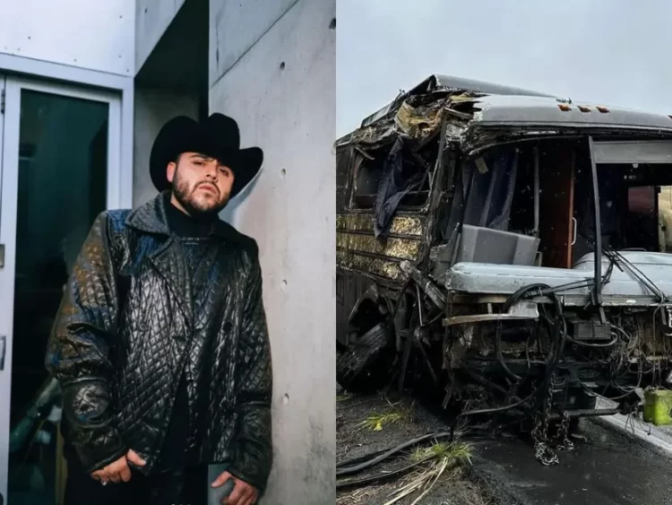 Músicos de Gerardo Ortiz sufren aparatoso accidente en la autopista a Puebla