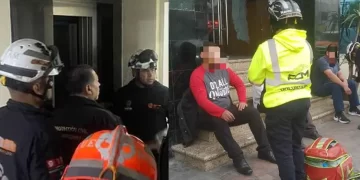 Tres heridos al caer elevador de funeraria cuando entregaban cadáver para velación en Monterrey