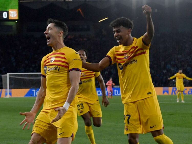 El Barcelona se salva; Lewandowski le puso emoción