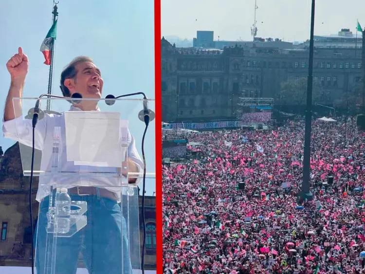 Marchan miles en CDMX por democracia; Córdova pide ‘elecciones libres y transparentes’
