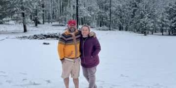 Y la nieve llegó a Tamaulipas, en la sierra de Miquihuana