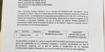 Registran a José Braña como candidato del PVEM a Diputado Federal por Victoria