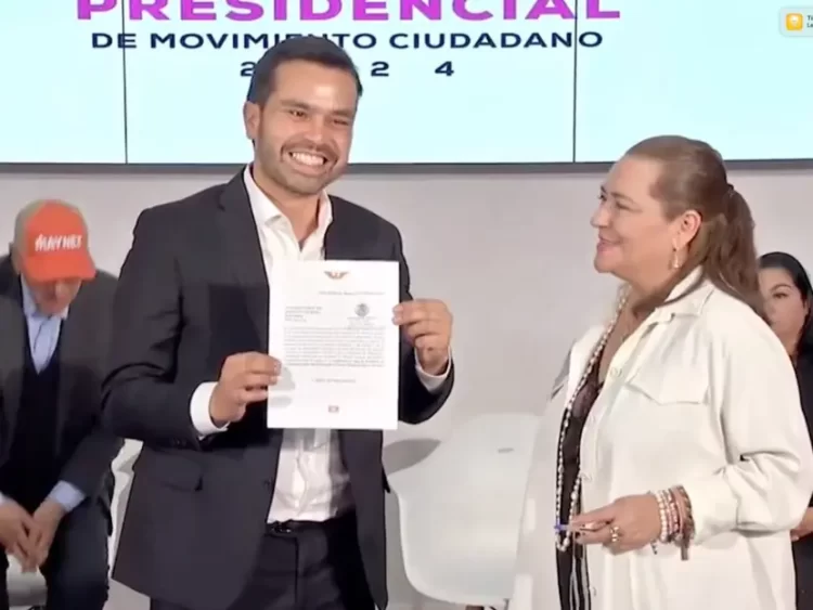 Álvarez Máynez se registra como candidato presidencial ante el INE