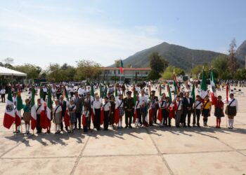 Preside gobernador tamaulipeco ceremonia por el Día de la Bandera en Cd. Victoria