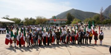 Preside gobernador tamaulipeco ceremonia por el Día de la Bandera en Cd. Victoria