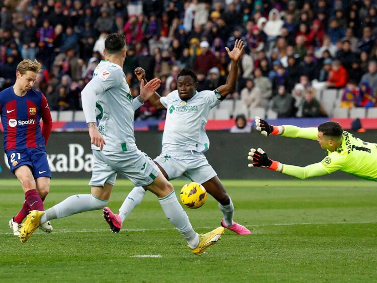 El Barcelona de visita golea 4-0 al Getafe en Liga Española