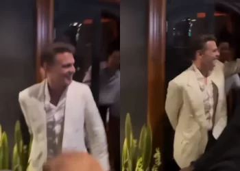 Captan a Luis Miguel muy enamorado de Paloma Cuevas en Perú