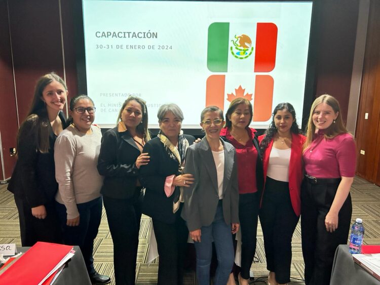 Imparte Ministerio de Justicia de Canadá capacitación a personal de la SSPT