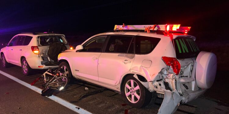 Choque múltiple en carretera Victoria-Tampico a la altura de González