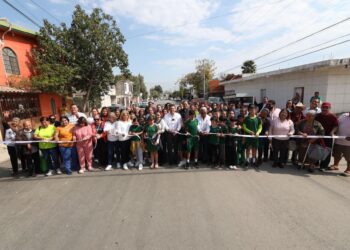 Rehabilitan calle Pirul del Fraccionamiento Las Flores de Cd. Victoria