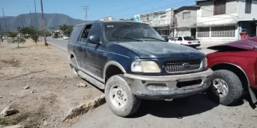 Dos heridos en un choque de camionetas en Cd. Victoria.