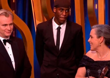 Youtuber interrumpe discurso de ganadores de “Oppenheimer” en los BAFTA