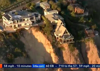Dueño de mansión en acantilado de California se niega a abandonarla