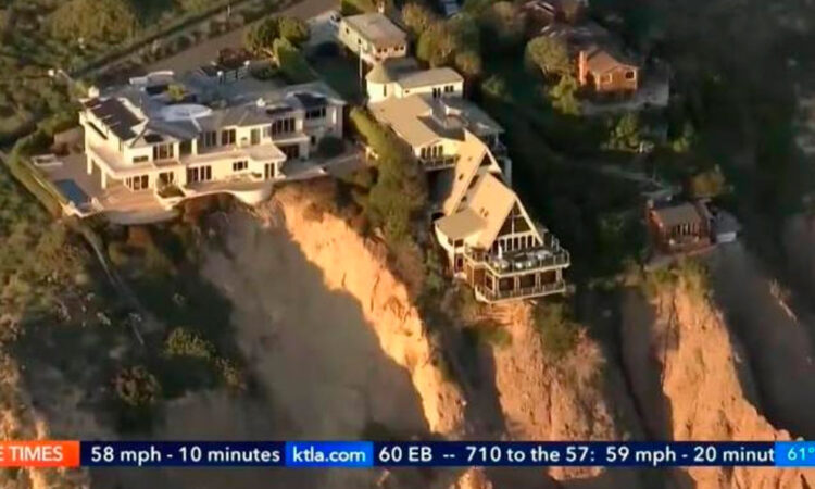 Dueño de mansión en acantilado de California se niega a abandonarla