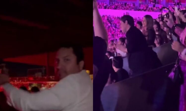 Alfredo Olivas y Julión Álvarez hacen acto de presencia en el concierto de Karol G