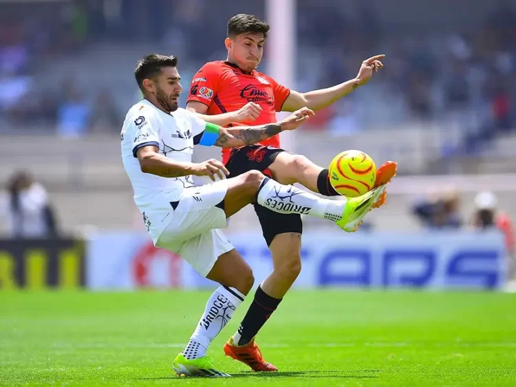 Pumas y Xolos empatan 3-3 en el CU en polémico duelo de fieras
