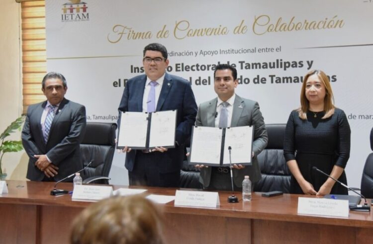 Celebra IETAM convenio de colaboración con el Poder Judicial de Tamaulipas