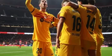 Barcelona golea 3-0 como visitante al Atlético de Madrid