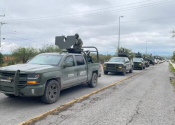 Llegan 300 militares y agentes de GN a reforzar la seguridad en Cd. Victoria, Tamaulipas