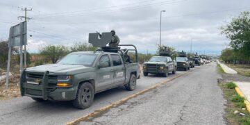 Llegan 300 militares y agentes de GN a reforzar la seguridad en Cd. Victoria, Tamaulipas