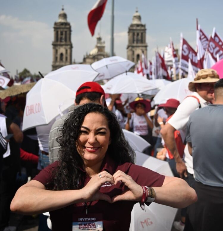 Con Claudia Sheinbaum, Olga Sosa y JR arrancan campaña por Morena