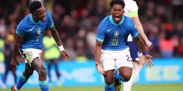 Brasil sorprende a Inglaterra en Wembley con debut soñado de Endrick