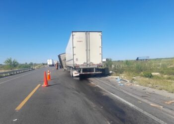 Se registra accidente múltiple en carretera Monterrey-Nuevo Laredo