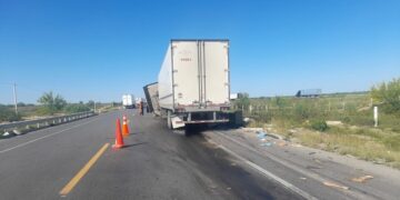 Se registra accidente múltiple en carretera Monterrey-Nuevo Laredo