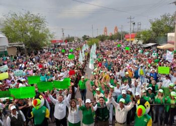 Responde población de Reynosa a convocatoria de Geño y Maki