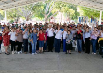 Arturo Núñez Ruiz pide el voto para senador a la gente de Padilla y Güémez