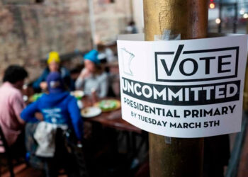 Enfrenta Biden voto indeciso por guerra en Gaza