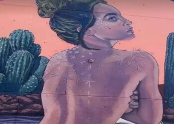 Belinda inspira un mural con su éxito “Cactus”