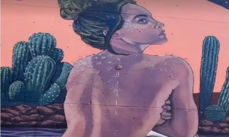 Belinda inspira un mural con su éxito “Cactus”